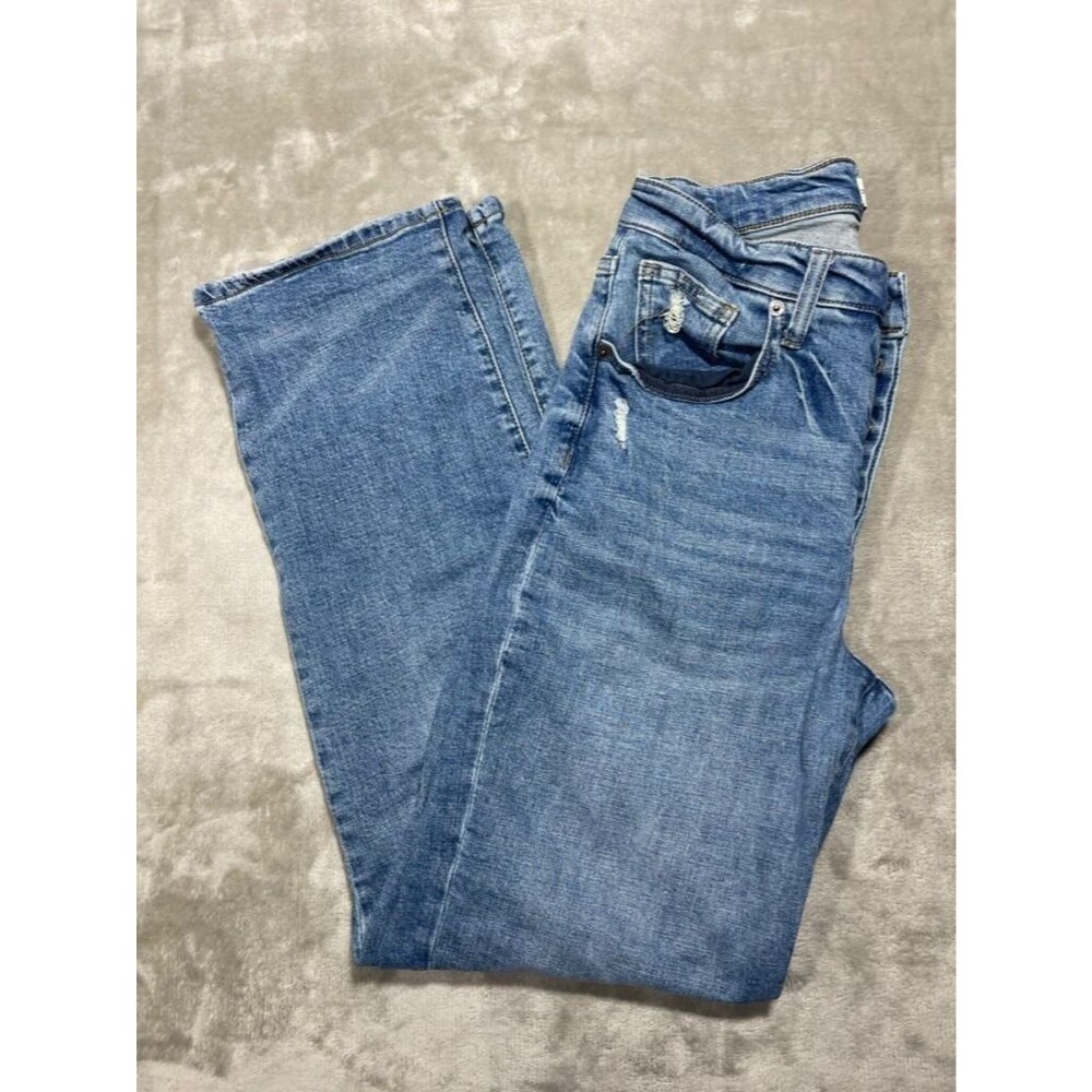 Oliver Logan Button Fly Straight Jeans Women Size 28 Light Wash Mid Rise - Picture 3 of 16